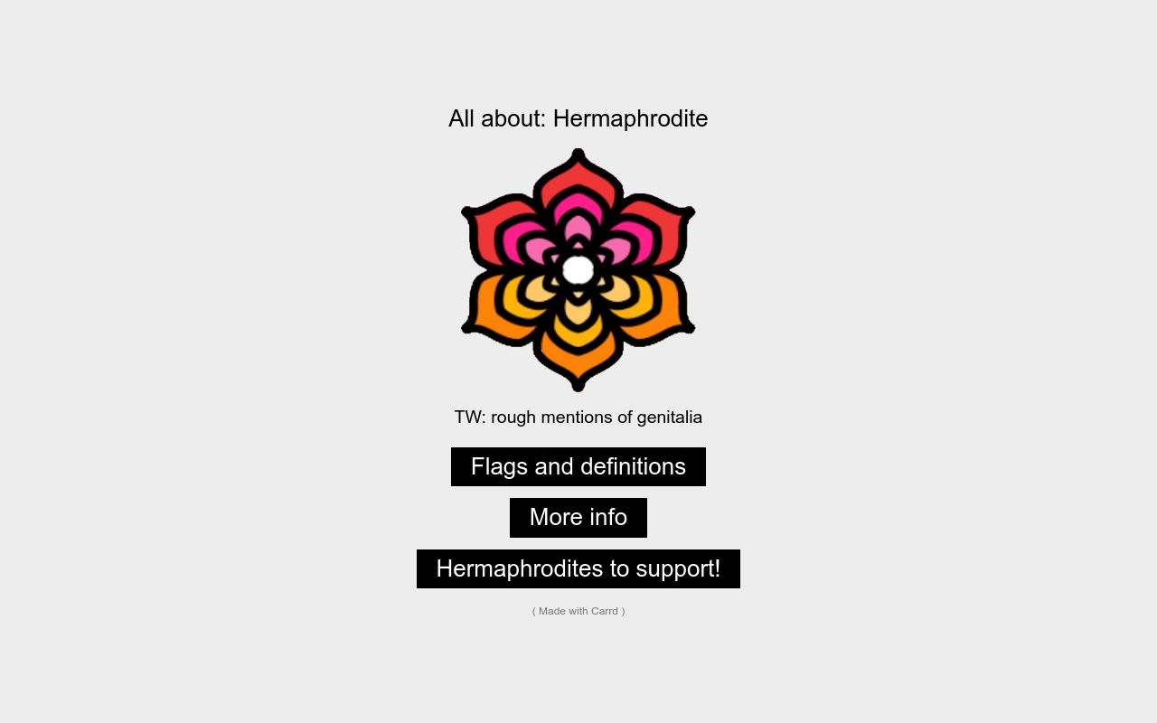 Carrd profile picture for @hermaphrodite